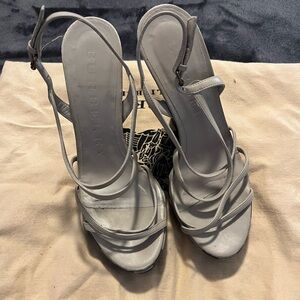 Burberry Women's Gray Strappy Sandals